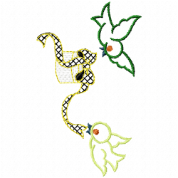 Flowers And Tree Embroidery Design 6